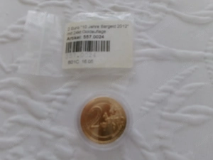 2 Euro Münze  "10Jahre Bargeld" Bild 3