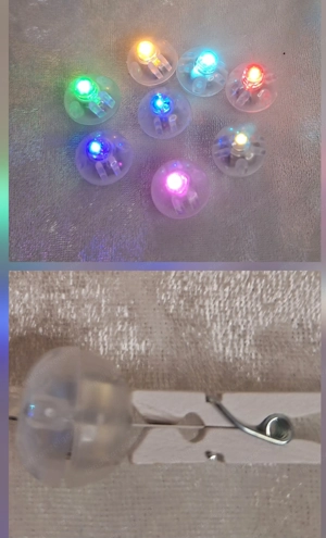 Bunte Wichtel Geburtstag mini mit Beleuchtung; gelasert und handbemalt St. 4,50  Bild 2