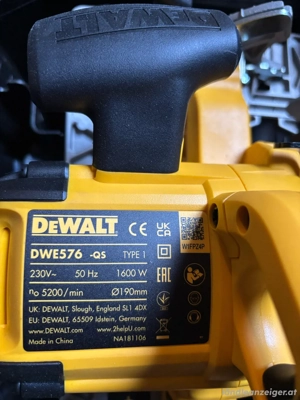 DWE576K-QS Kreissäge, 1600W, 190mm