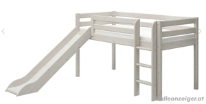 FLEXA Classic Halbhohes Bett mit senk. Leiter und Rutsche Kinder Bild 2