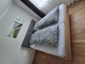 Doppelbett Balkaneiche mit Kopfteil Bild 2