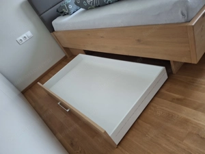 Doppelbett Balkaneiche mit Kopfteil Bild 4