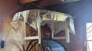 Gartentisch weiß ausziehbar, Top Zustand Bild 2