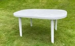 Gartentisch weiß ausziehbar, Top Zustand