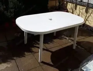 Gartentisch weiß ausziehbar, Top Zustand Bild 3