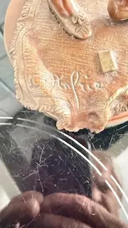 große Bronze Figur  Bild 2