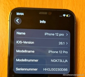 Apple Iphone 12 pro 256 GB Bild 4