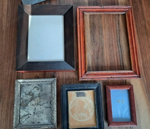5 alte kleine Rahmen Bilderrahmen Fotorahmen Vintage Bild 3
