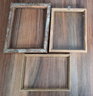 3 alte Goldrahmen Rahmen Fotorahmen Vintage Bilderrahmen  Bild 2