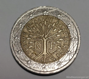 2 Euro Münze 2002 Frankreich 