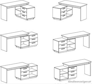 Schreibtisch - Kombinierbar Bild 2