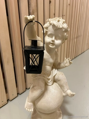 Engel mit Laterne, 55 cm. Gartendekoration Bild 1