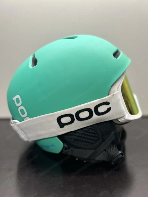 POC Skihelm KINDER Türkis inkl. POC Brille Bild 2