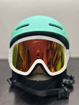 POC Skihelm KINDER Türkis inkl. POC Brille