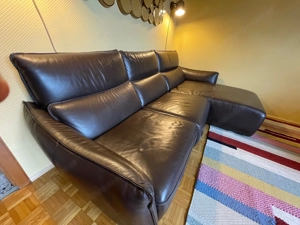 Ledercouch dreiteilig, L-förmig Bild 2