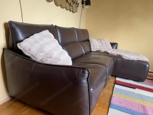 Ledercouch dreiteilig, L-förmig Bild 4