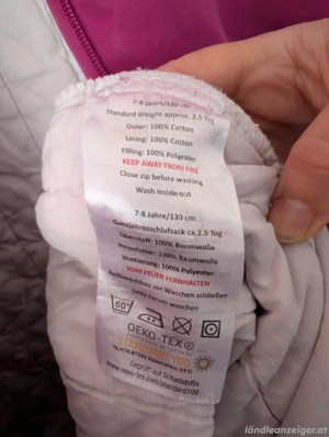 Schlafsack mit Füßen für Kinder 7-8 Jahre Bild 2