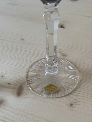 4 Stk. Kristallgläser, handgeschliffen, bunt Bild 6