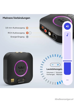 1Mii B06S+ Bluetooth 5.2 Empfänger Bild 2