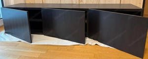 Ikea Besta TV Bank schwarzbraun zu verschenken