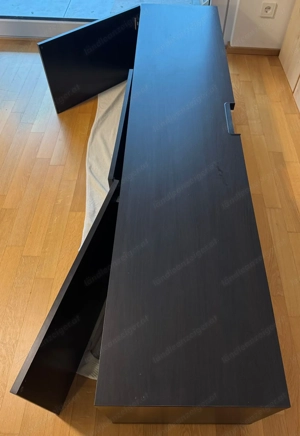 Ikea Besta TV Bank schwarzbraun zu verschenken Bild 6