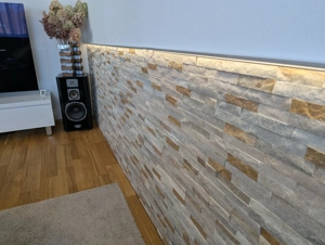 Wandverblender bzw. Fliesen, Naturstein, Quarz, beige  Bild 2