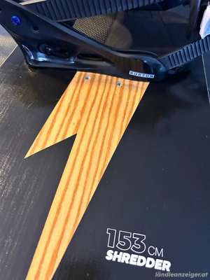 Snowboard SHREDDER  153 cm mit Bindung  Bild 6