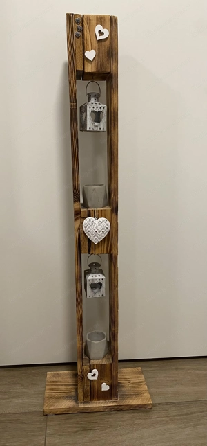 Deko-Gestell aus Holz, inkl. Deko, H=1,22m Bild 2