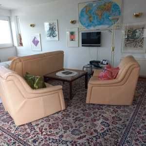 Echt leder couch 3 teilig Bild 2