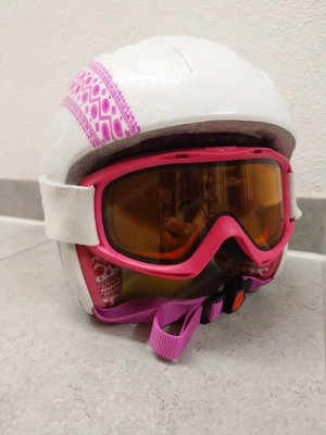 Kinder Schihelm Alpina mit Schibrille Bild 2