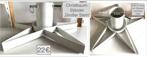 Christbaumständer Nikolaus & Stern Bild 3
