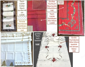 Tischtuch Tischläufer Mitteldecke 5 FOTOS! Bild 3