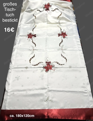 Tischtuch Tischläufer Mitteldecke 5 FOTOS! Bild 6