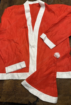 Weihnachtsmann Kostüm mit Bart Bild 4