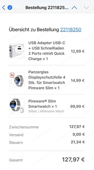 Smartwatch, neuwertig, kaum verwendet Bild 4