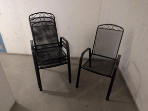 Gartenstühle, grau, 4 Stück, fast neu Bild 2