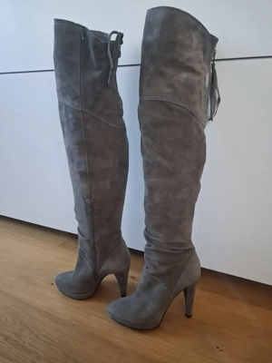 Leder Overknee aus Italien  Bild 4