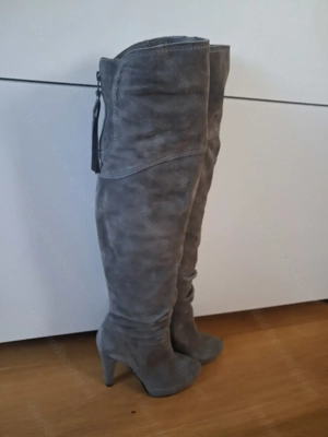Leder Overknee aus Italien  Bild 2