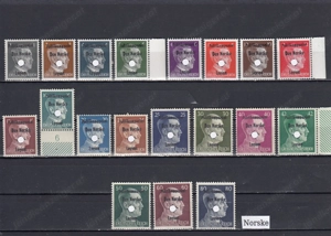 10 Briefmarken Sätze EU Lokajausgaben mit Aufdruck Postfrisch Bild 2