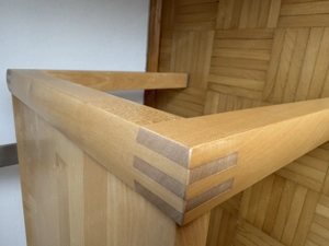 Sitzbank Ahorn mit Rückenlehne 