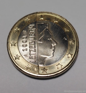 1 Euro Münze 2002 Luxemburg (neu!)