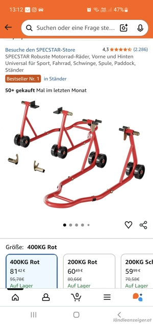 Motorradständer Neu