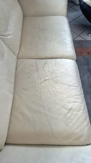 biete 2er und dreier Designer Ledercouch Bild 5