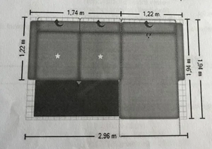Couch mit Liegefläche Bild 4