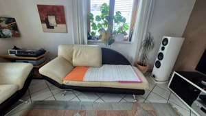 biete 2er und dreier Designer Ledercouch Bild 6