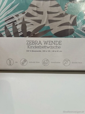 Kinderbettwäsche mit Zebra Bild 4
