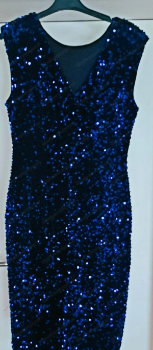 Damenabendkleid blau Bild 4