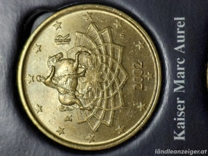 50 Cent Münze Italien 2002