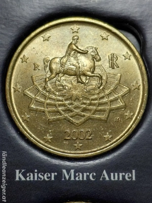 50 Cent Münze Italien 2002