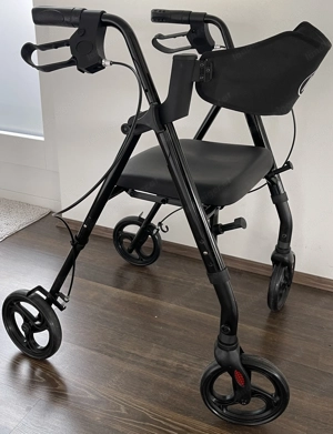 Neuwertiger Rollator Klappbar für den Kofferraum und Leicht mit Sitz -Schmal für Wohnung Bild 7